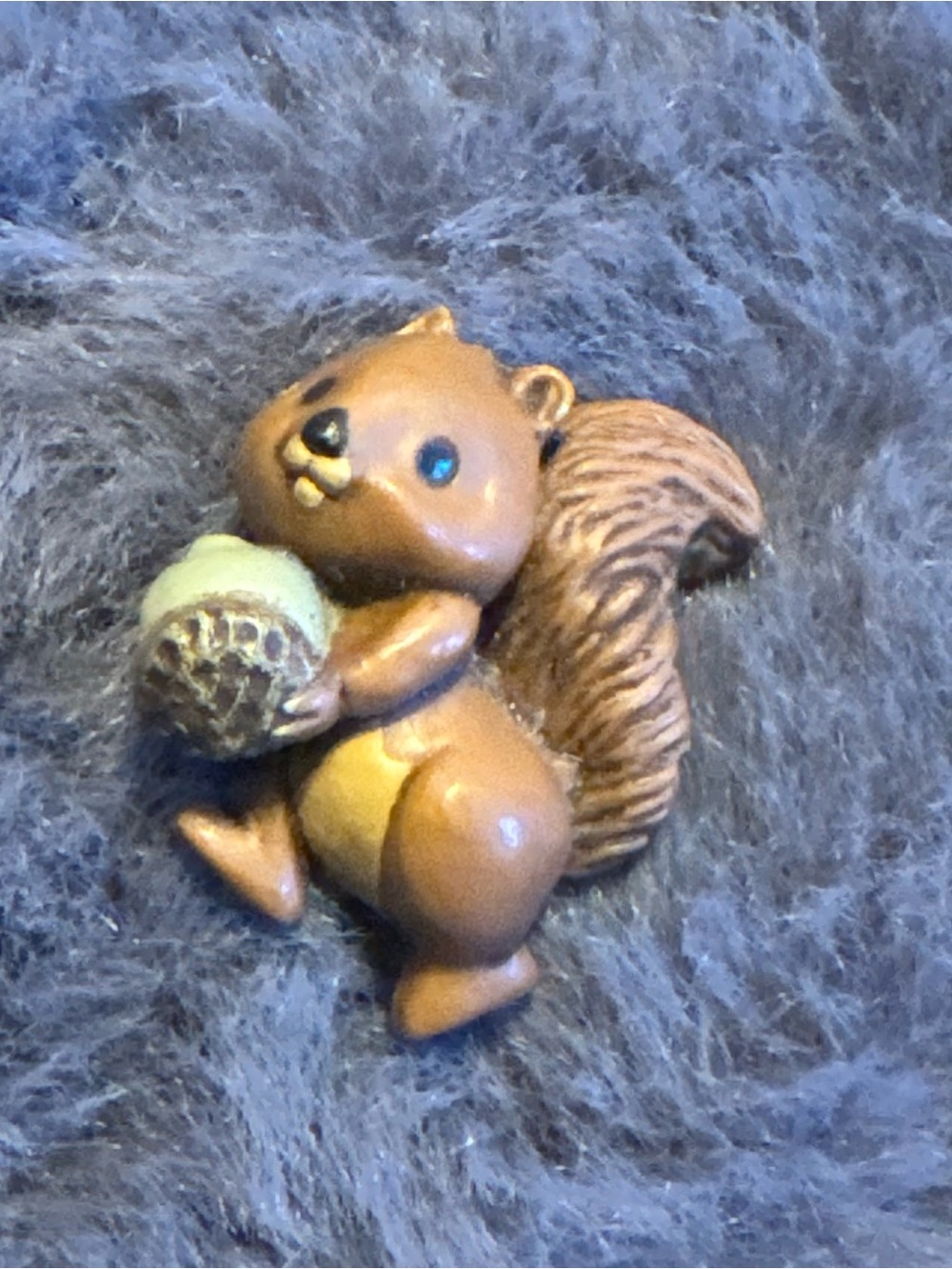Vintage Squirrel Brooch Hallmark Lapel Pin Woodland Nature 1980s